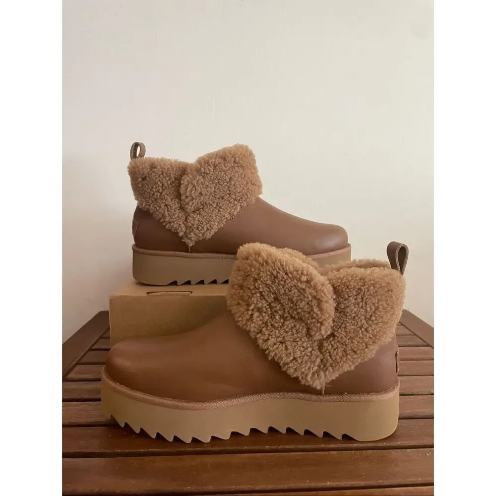 UGG Classic Ultra Mini Alina Platform Booties Chestnut USA Women10/UK 8/EU 41